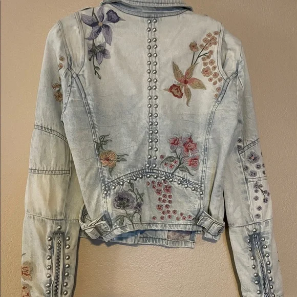 BLANCKNYC EMBROIDERY MOTO JACKET - Picture 3 of 5